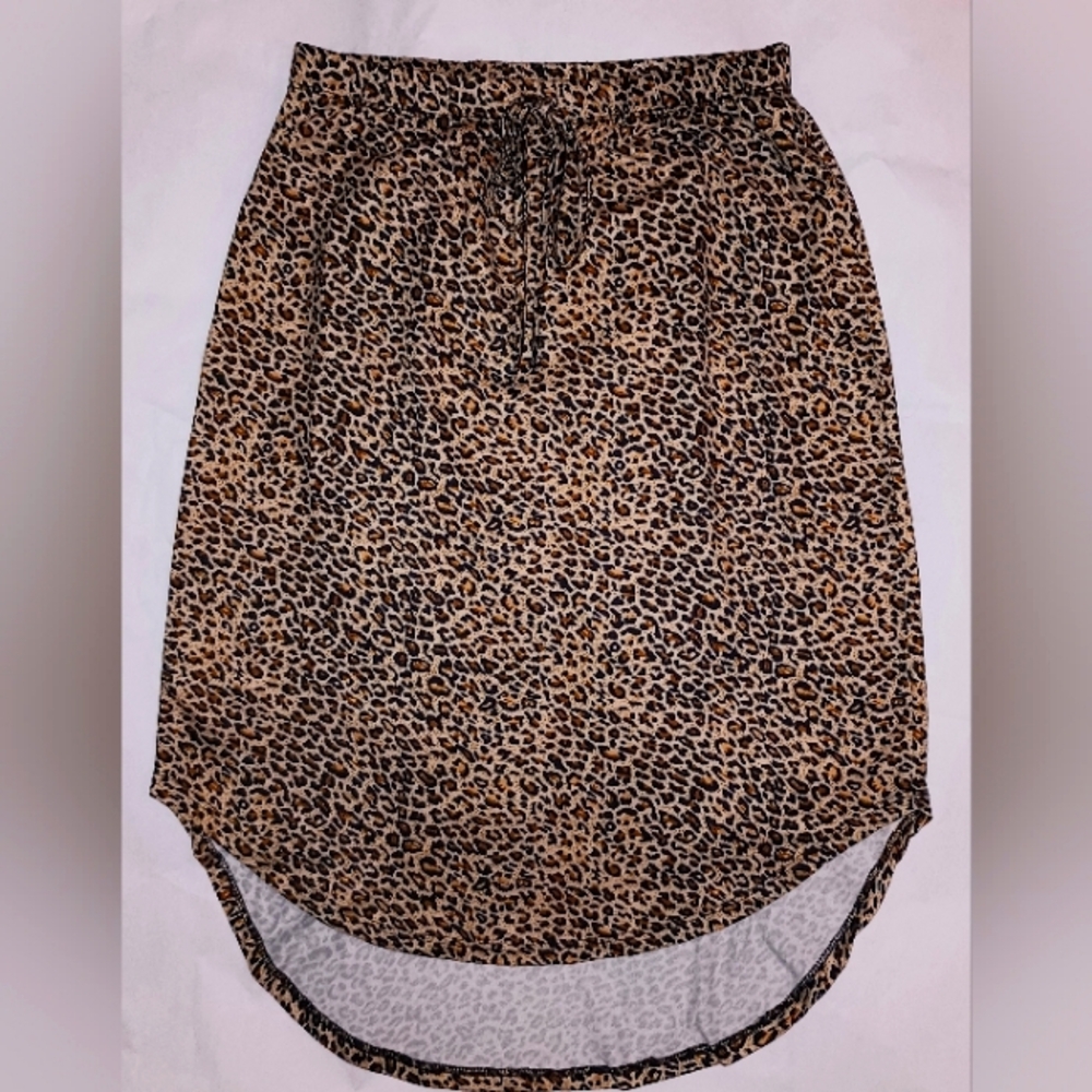 Shein M Animal Print Skirt